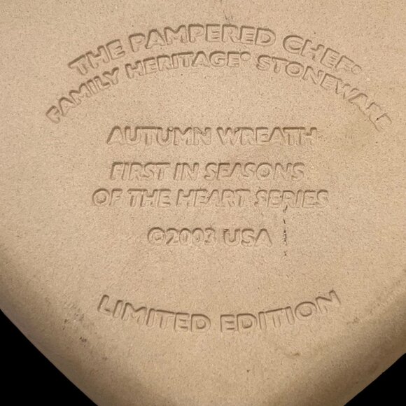 Pampered Chef Seasons of the Heart Cookie Mold 2003 Autumn Winter Set of 2 USA - Picture 4 of 8